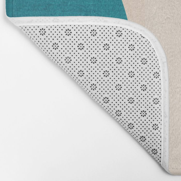 Pastel Tones Colorful Geometric Modern Artwork Bath Mat Gallery Image 2