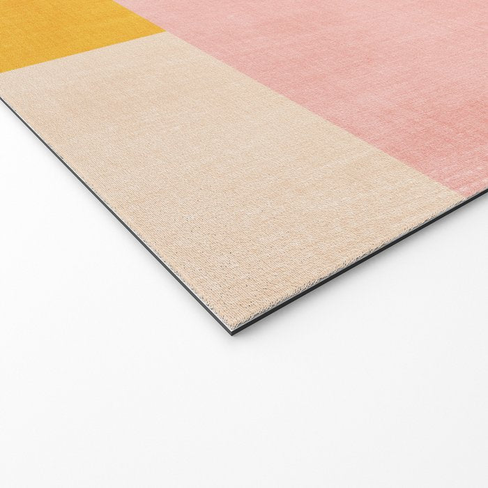 Pastel Tones Colorful Geometric Modern Artwork Welcome Mat Gallery Image 2