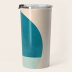 Pastel Tones Colorful Geometric Modern Artwork Travel Mug Gallery Image 3
