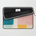 Pastel Tones Colorful Geometric Modern Artwork Laptop Sleeve Gallery Image 2