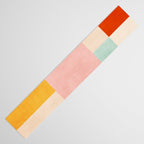 Pastel Tones Colorful Geometric Modern Artwork Table Runner Gallery Image 3