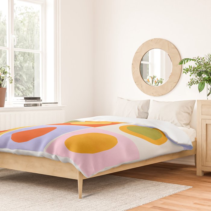 Colourplay & Concentric Circles: Mid Century Edition Duvet Cover Gallery Image 2