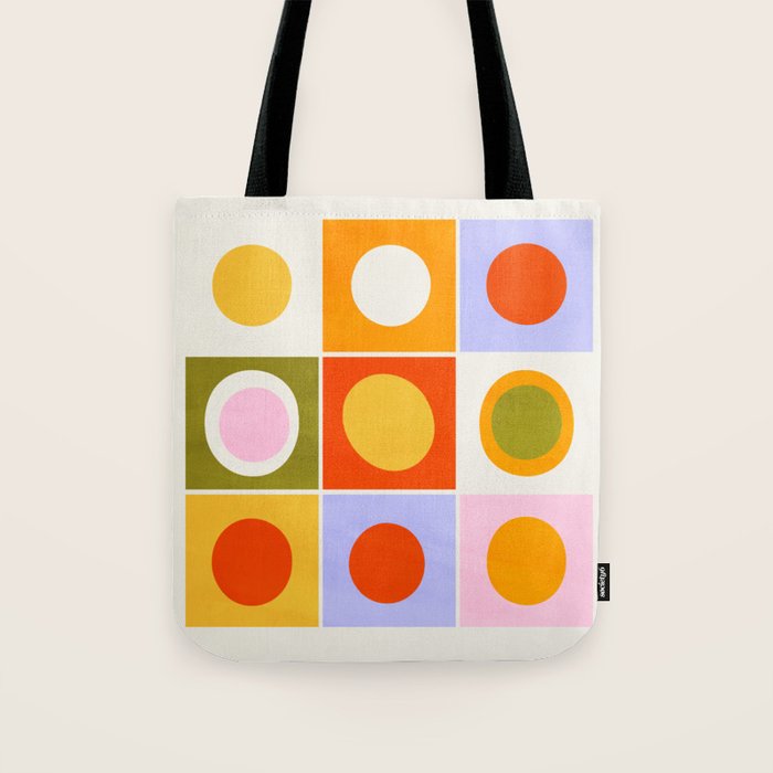 Colourplay & Concentric Circles: Mid Century Edition Tote Bag Gallery Image 1