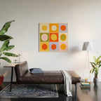 Colourplay & Concentric Circles: Mid Century Edition Wood Wall Art Gallery Image 2