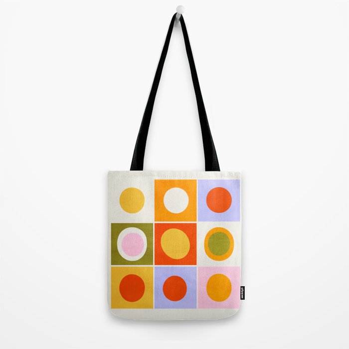 Colourplay & Concentric Circles: Mid Century Edition Tote Bag Gallery Image 2