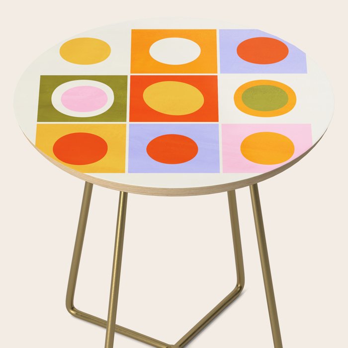 Colourplay & Concentric Circles: Mid Century Edition Side Table Gallery Image 2