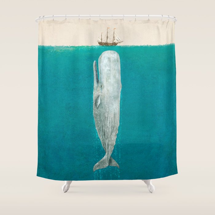 The Whale - Full Length - Option Shower Curtain Gallery Image 1