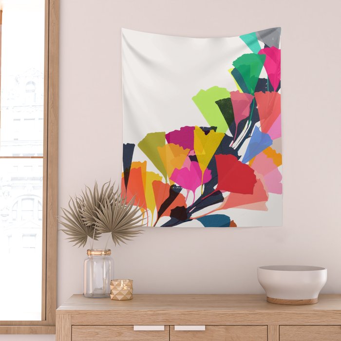 ginkgo 4 Wall Tapestry Gallery Image 2