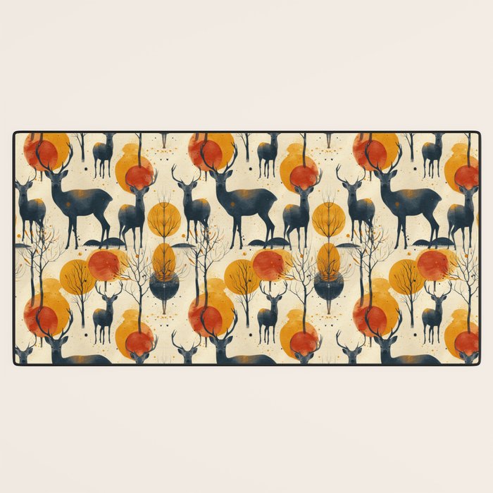 Retro Wildlife Desk Mat Gallery Image 3