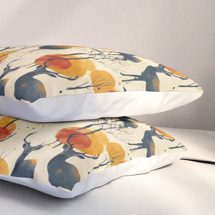Retro Wildlife Pillow Sham Gallery Image 3