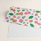 Strawberries and Cherries - Bright Colors Wrapping Paper Gallery Image 2