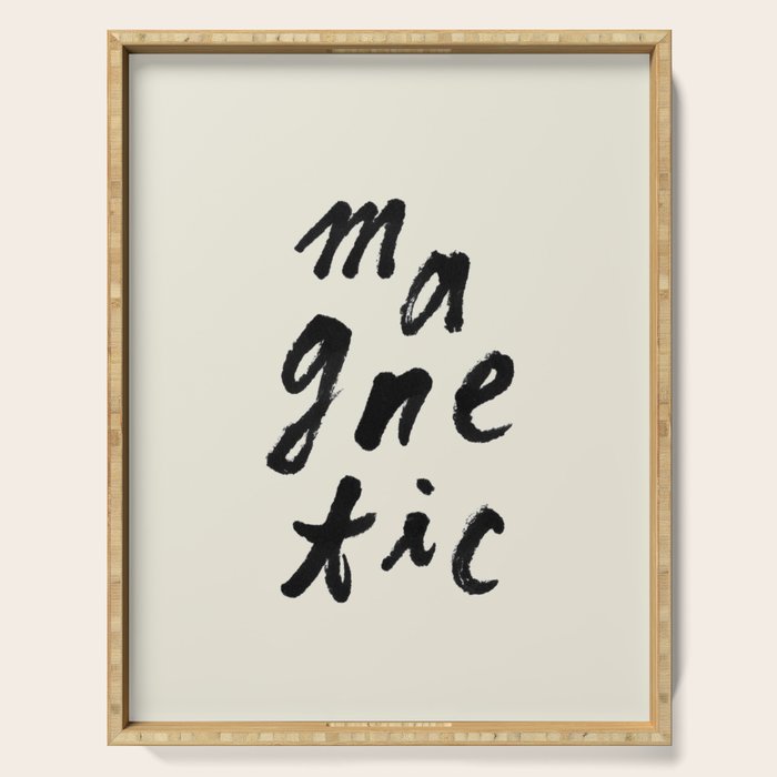 Magnetic - Typography Serving Tray Gallery Image 1