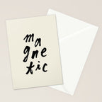 Magnetic - Typography Stationery Card Gallery Image 2