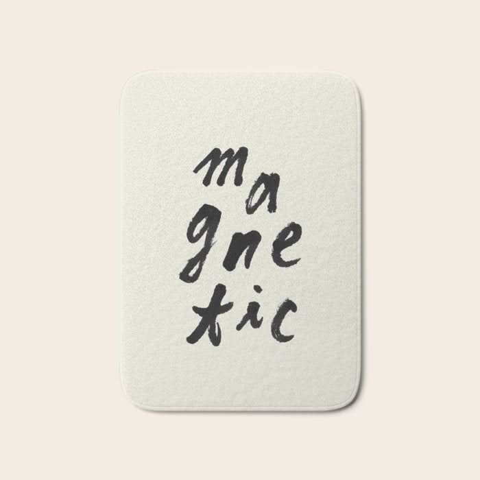 Magnetic - Typography Bath Mat Gallery Image 1