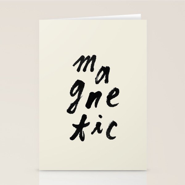 Magnetic - Typography Stationery Card Gallery Image 1