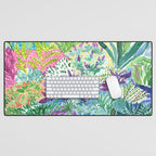 Tropical Garden Watercolor Desk Mat Gallery Image 1