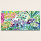 Tropical Garden Watercolor Desk Mat Gallery Image 3