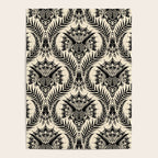 Triceratops Damask - black and cream Poster Gallery Image 4
