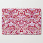 William Morris Strawberry Thief Hot Fuschia Pink Cutting Board Gallery Image 1