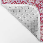 William Morris Strawberry Thief Hot Fuschia Pink Bath Mat Gallery Image 2