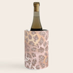 Rosegold Blush Leopard Glitter   Wine Chiller Gallery Image 2