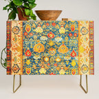 Antique Oushak Turkish Rug Print Credenza Gallery Image 1