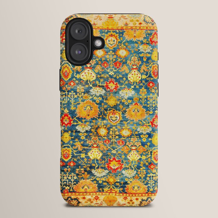 Antique Oushak Turkish Rug Print iPhone Case Gallery Image 14