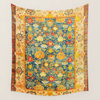 Antique Oushak Turkish Rug Print Wall Tapestry Gallery Image 4