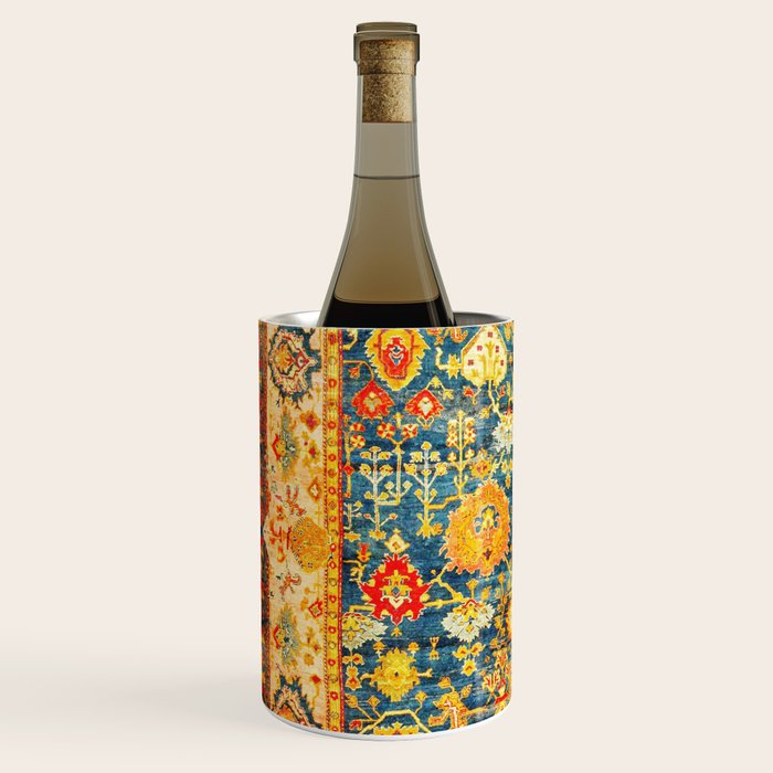 Antique Oushak Turkish Rug Print Wine Chiller Gallery Image 2