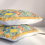 Antique Oushak Turkish Rug Print Pillow Sham Gallery Image 3
