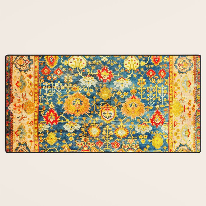 Antique Oushak Turkish Rug Print Desk Mat Gallery Image 3