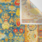 Antique Oushak Turkish Rug Print Wall Tapestry Gallery Image 3