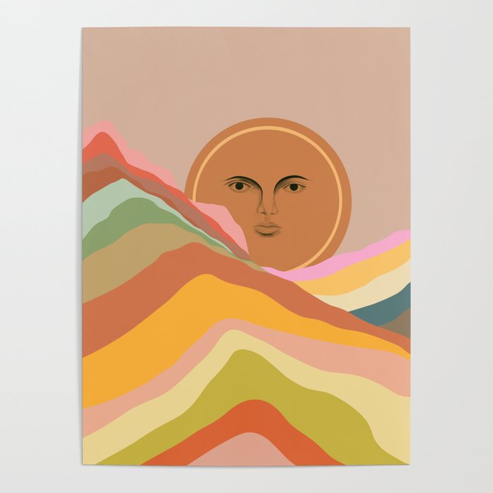 Sun over the rainbow hills Poster Gallery Image 4