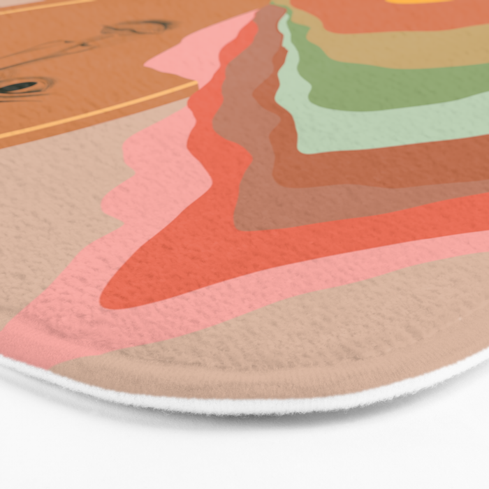 Sun over the rainbow hills Bath Mat Gallery Image 3
