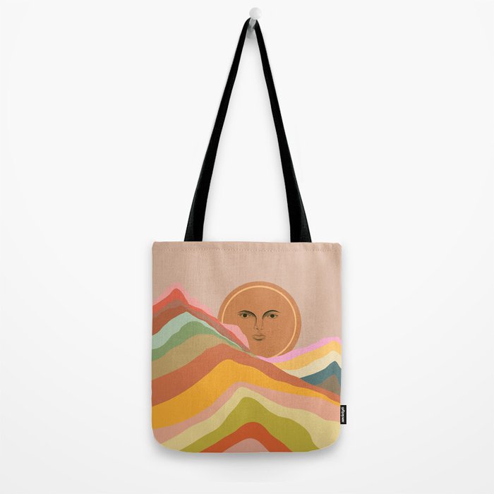 Sun over the rainbow hills Tote Bag Gallery Image 2