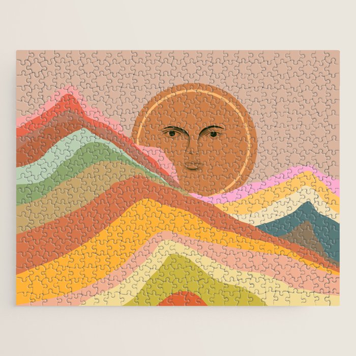 Sun over the rainbow hills Jigsaw Puzzle Gallery Image 1