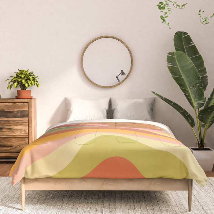 Sun over the rainbow hills Comforter Gallery Image 3