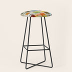 Mid-Century Modern Art 1.3 -  Graffiti Style Stool Gallery Image 1