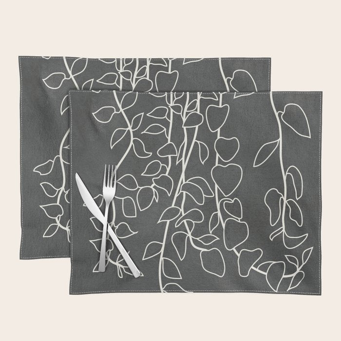 Minimalist Vines I Placemat Gallery Image 1