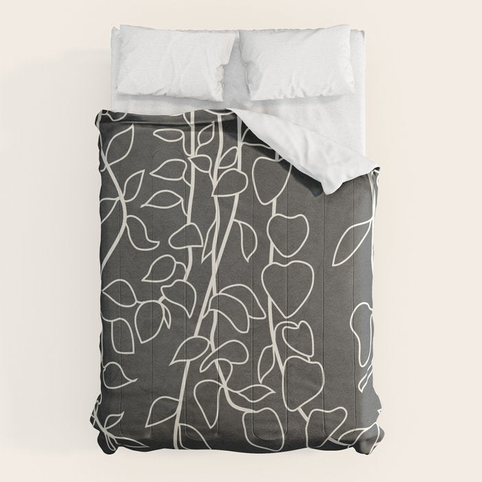 Minimalist Vines I Comforter Gallery Image 1