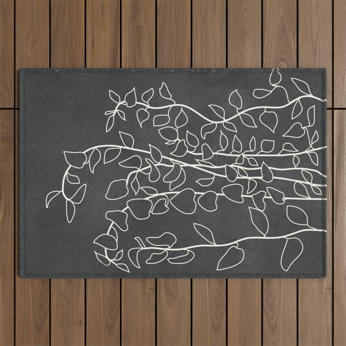 Minimalist Vines I Outdoor Rug Gallery Image 1