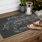 Minimalist Vines I Outdoor Rug Gallery Image 2
