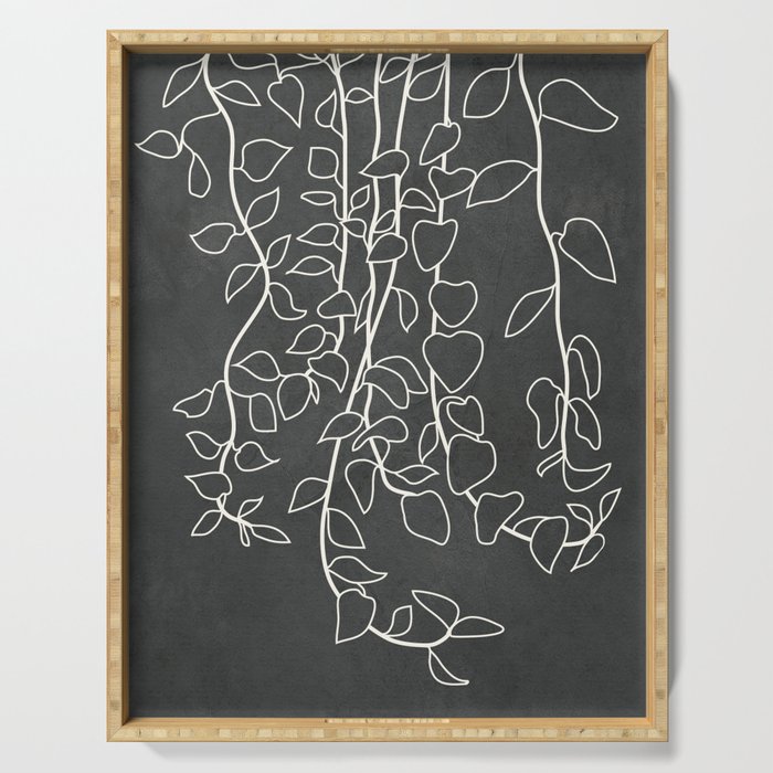 Minimalist Vines I Serving Tray Gallery Image 1