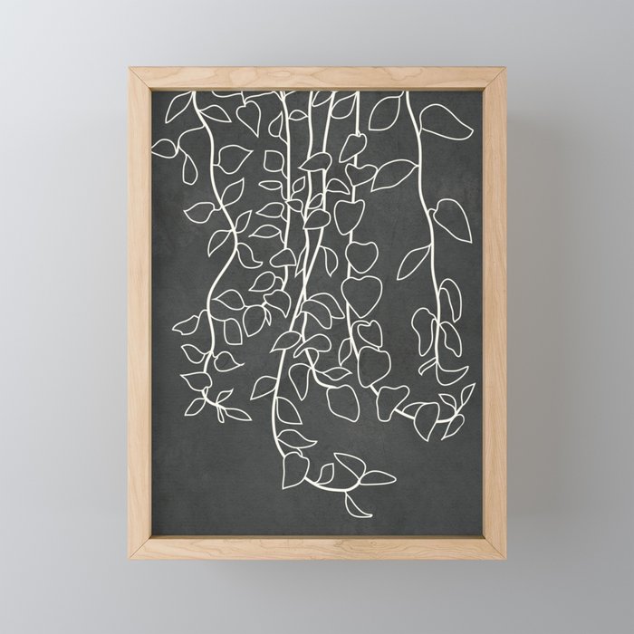 Minimalist Vines I Mini Art Print Gallery Image 1