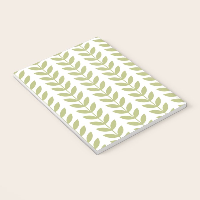 Scandinavian Mid Century Pattern Green Notebook Gallery Image 3