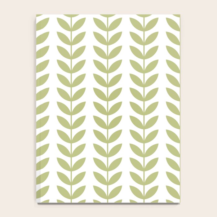 Scandinavian Mid Century Pattern Green Notebook Gallery Image 4