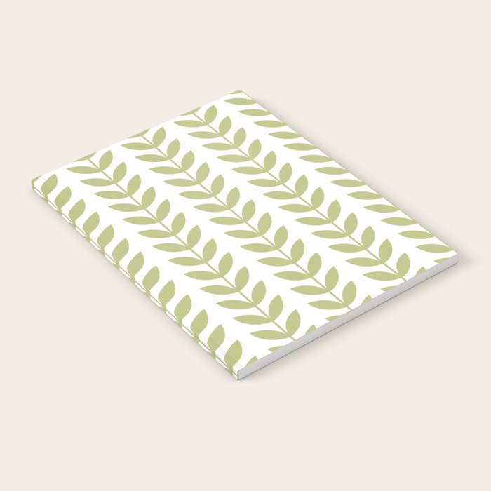 Scandinavian Mid Century Pattern Green Notebook Gallery Image 2