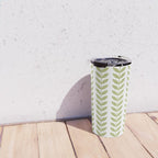 Scandinavian Mid Century Pattern Green Travel Mug Gallery Image 4