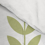 Scandinavian Mid Century Pattern Green Comforter Gallery Image 4