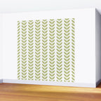 Scandinavian Mid Century Pattern Green Wall Mural Gallery Image 2